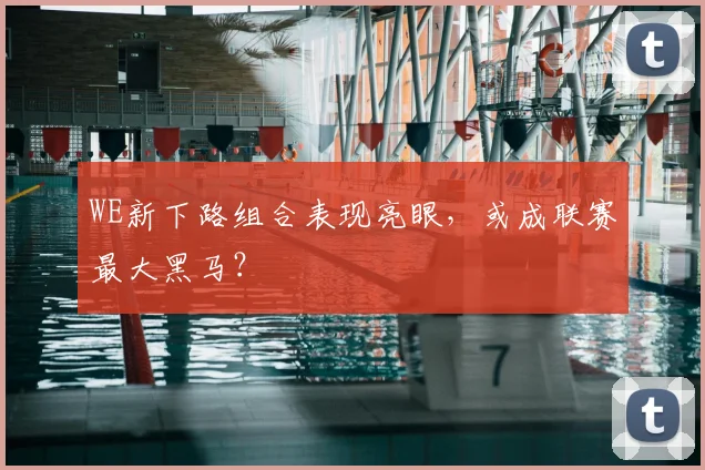 WE新下路组合表现亮眼,或成联赛最大黑马?